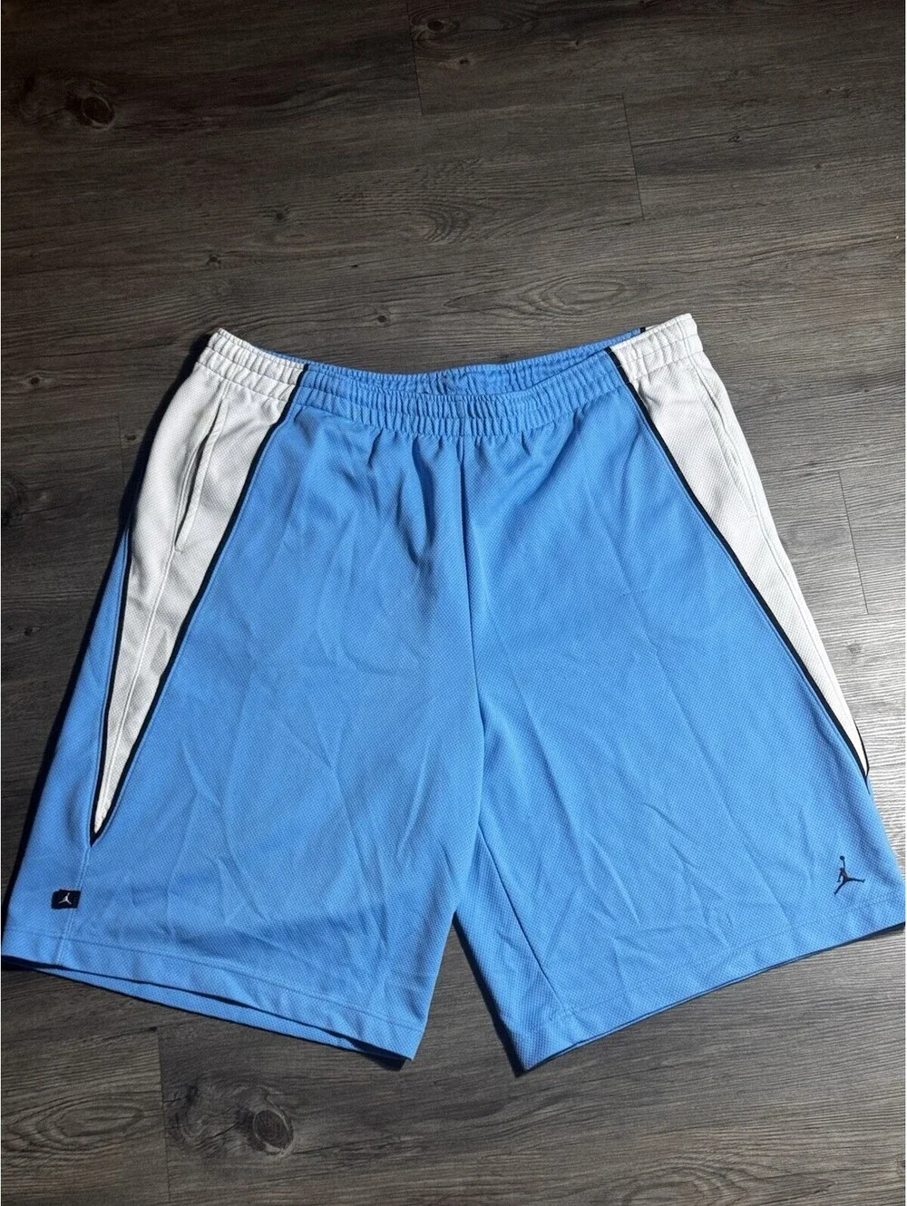 Air Jordan Men's Blue White Mesh Shorts Jumpman Logo Large XXL